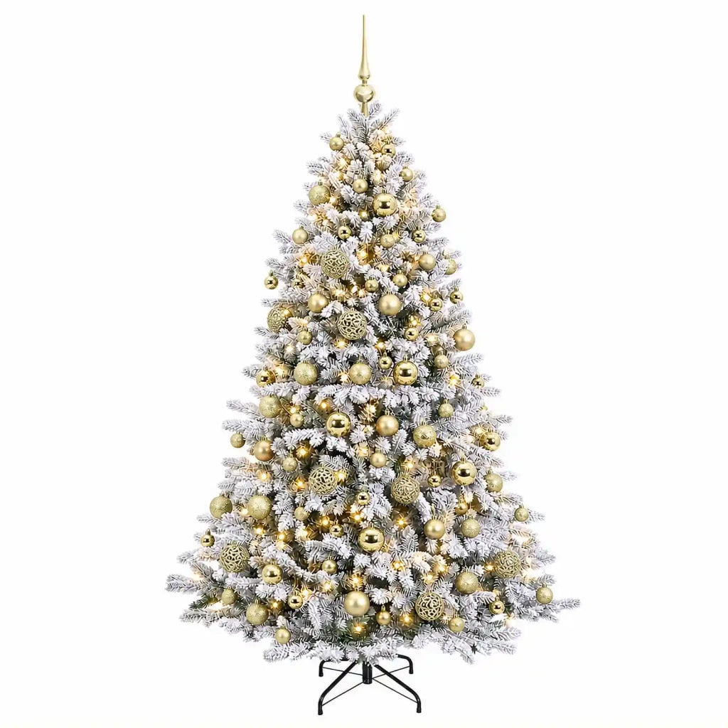 Albero di Natale Artificiale con Palline 180 cm 300 LED 3466548