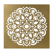 Quadro metallo oro quadro cm 56x56x3