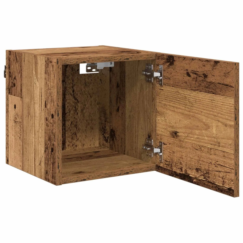 Mobile TV da parete-Credenza per TV sospesa Legno antico 30,5 x 30 x 30 cm