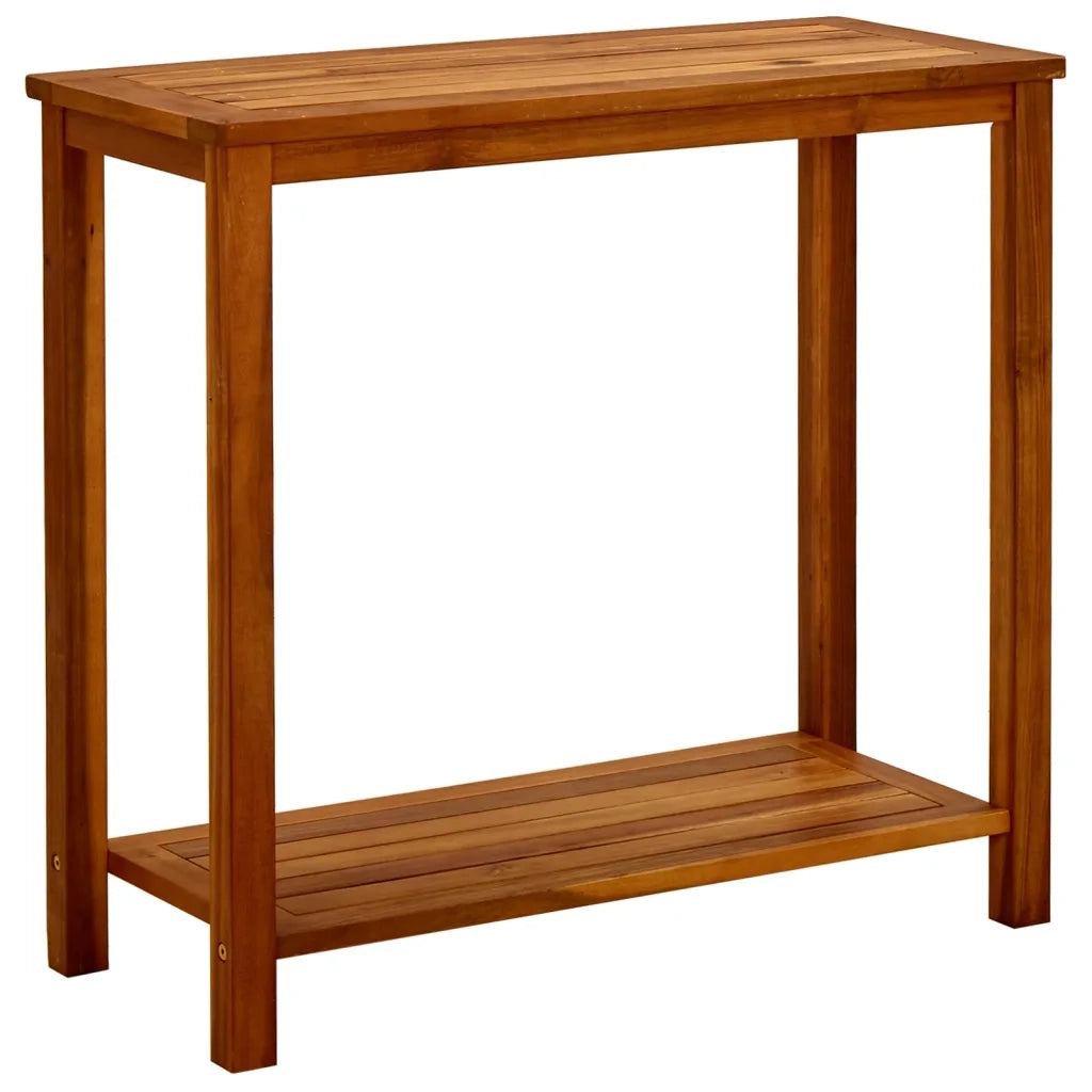 Tavolo Consolle da Giardino 80x35x75cm Legno Massello di Acacia 316405