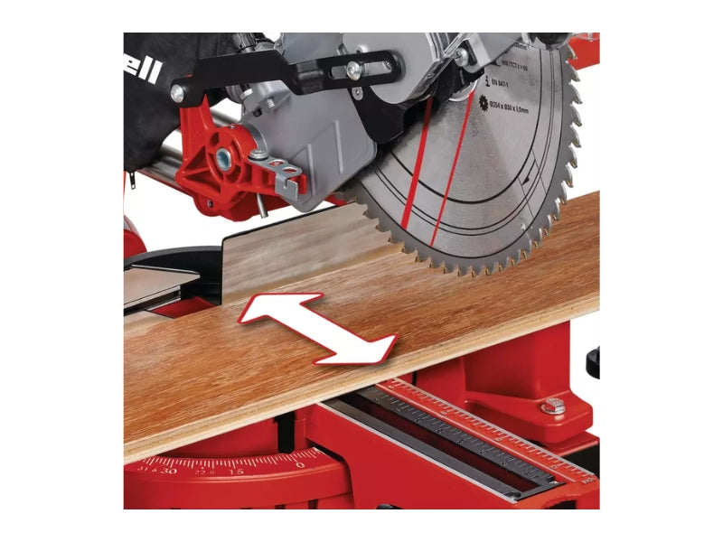 Troncatrice a collo d'oca Einhell TC-SM 2531/2 U 1900W lama 254mm tagli obliqui