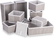 Organizzatore di carreggiata 12 pezzi, organizzatore di armadio pieghevole, organizzatore di biancheria intima, organizzazione semplice di abbigliamento, biancheria intima, calze, giocattoli, piccoli oggetti ecc.