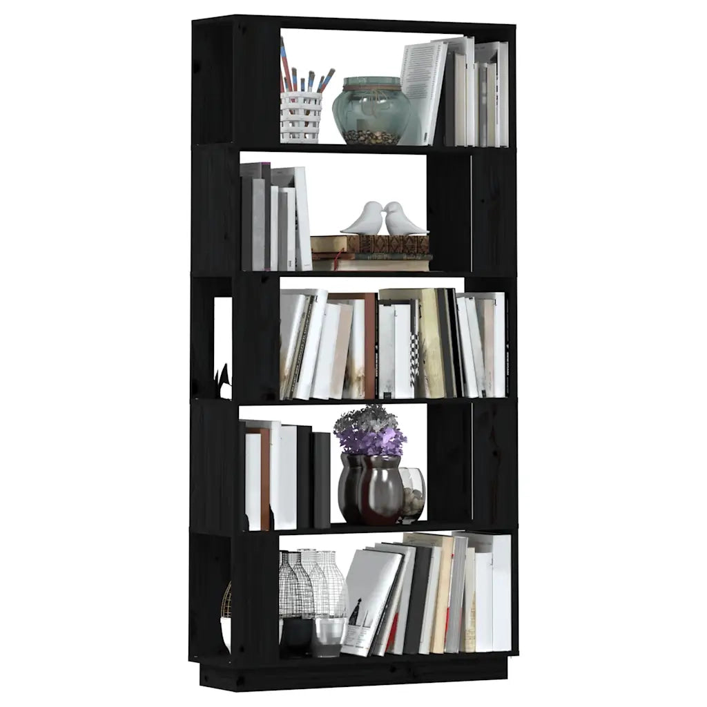 Libreria/Divisorio Bianco 80x25x163,5 cm Legno Massello 814068