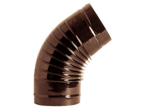 gomito a 45¦ per stufa col. marrone ï cm. 14 cod:ferx.vit46174