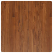 Piano Tavolo Quadrato Marrone Scuro 70x70x4cm Rovere Trattato 343077