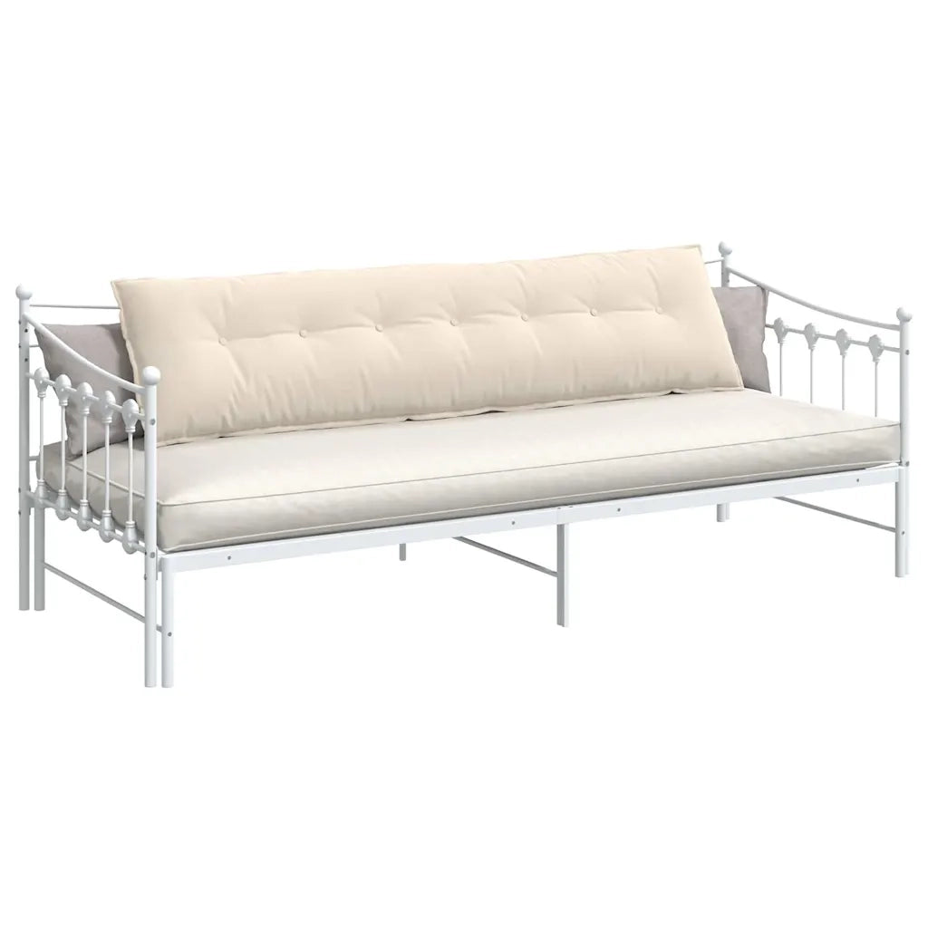 Cuscino per Schiena Beige 200 x 50 cm Tessuto in Microfibra