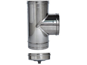 raccordo a t inox aisi 316l per stufe + tappo ï cm.12 fem/fem/mas cod:ferx.vit29364