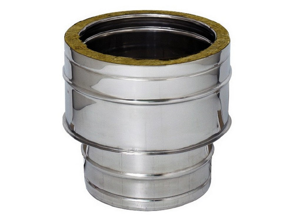 raccordo doppia parete per stufa ï interno/esterno cm. 8/13 (attacco cm. 8) cod:ferx.vit42116