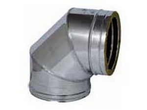 gomito a 90¦ doppia parete per stufa ï interno/esterno cm.10/15 cod:ferx.vit41362