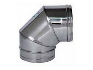 gomito a 90¦ inox aisi 304 per stufa ï cm. 8 cod:ferx.vit41340