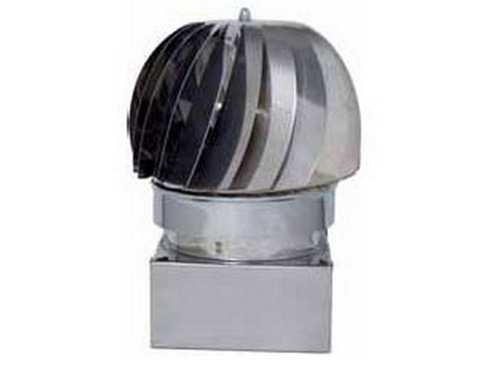 fumaiolo girevole globo inox quadrato cm. 32x32 cod:ferx.vit14506