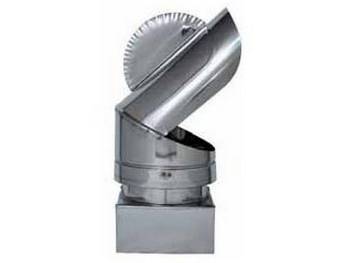 fumaiolo girevole pappagallo zincato quadrato cm. 25x25 cod:ferx.vit5115