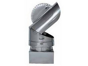 fumaiolo girevole pappagallo zincato quadrato cm. 42x42 cod:ferx.vit41300