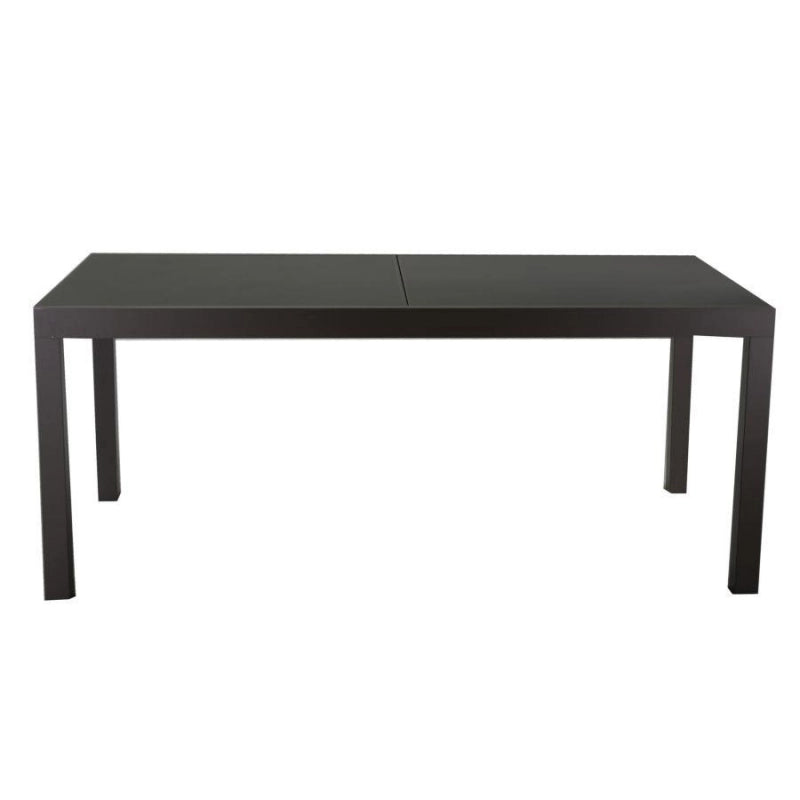 Tavolo alluminio boise antracite opaco all. rettangolare cm 160/220x90h75