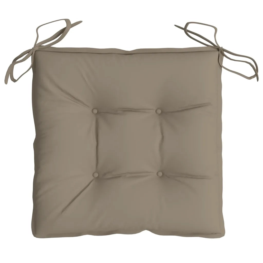 Cuscini per Sedia 4 pz Tortora 40x40x7 cm in Tessuto Oxford 361475