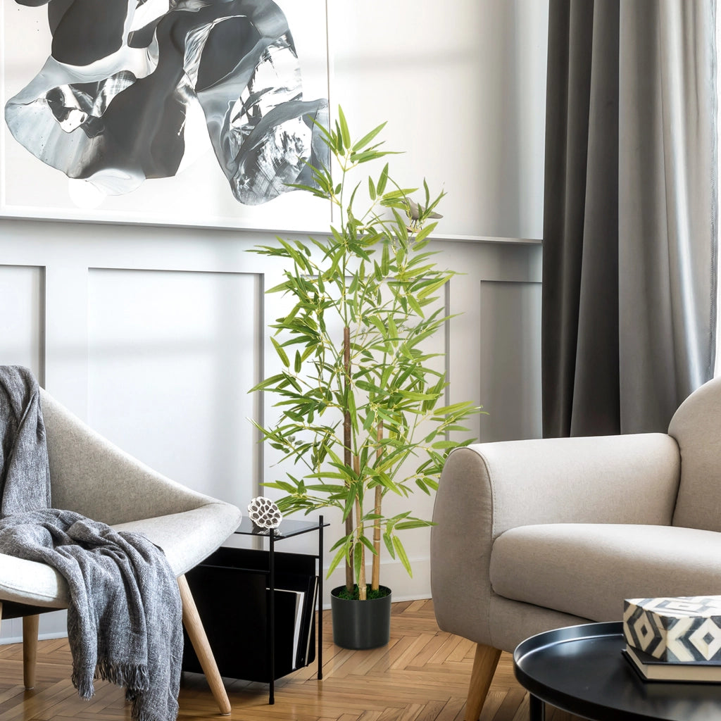 Pianta Artificiale di Bamb¨´ 120cm ¨C Xylo ¨C Con Vaso Incluso per Interno
