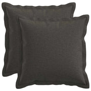 Federa 2 pcs HOUTEN Grigio Scuro 35 x 35 cm Lino 916347