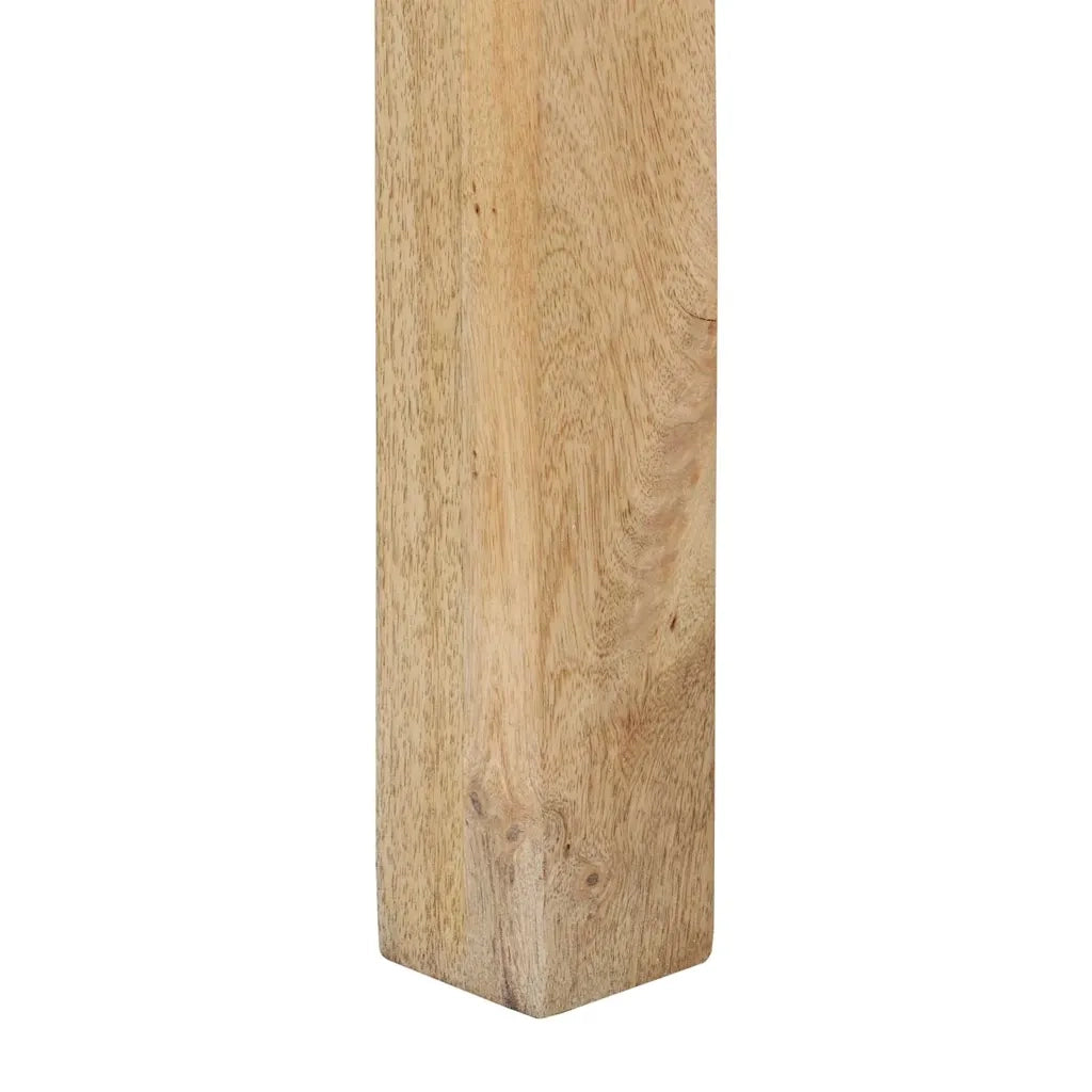 Tavolo Consolle 110x30x75 cm Legno Massello Sbiancato di Mango 351617