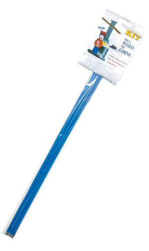 spazzacamino completo di 6 aste lunghezza totale 8,4 mt. cod:ferx.vit8006