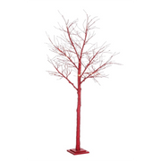 Albero Natale Timber rosso H160 x 50 cm