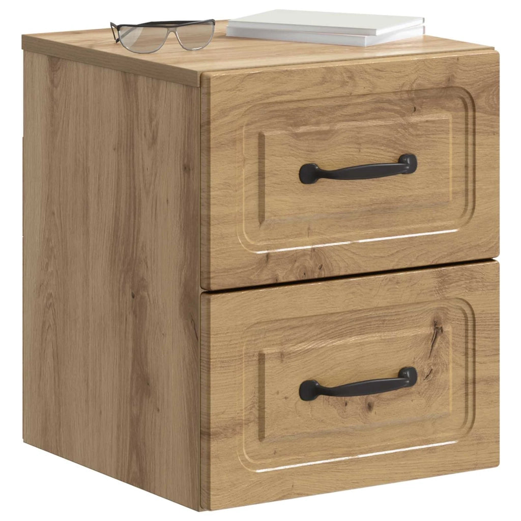 Mobiletto da notte a muro Rovere Artigianale 34,5 x 33 x 40 cm 899333