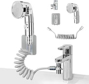 Set di asciugacapelli, lavabo, set di docciaschiuma, docciaschiuma con 3 tipi di getto per lavare i capelli o pulire il lavabo, grigio