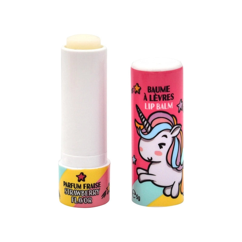 Set 24 Burro Cacao Unicorno per Bambini da 5 gr Gusto Fragola