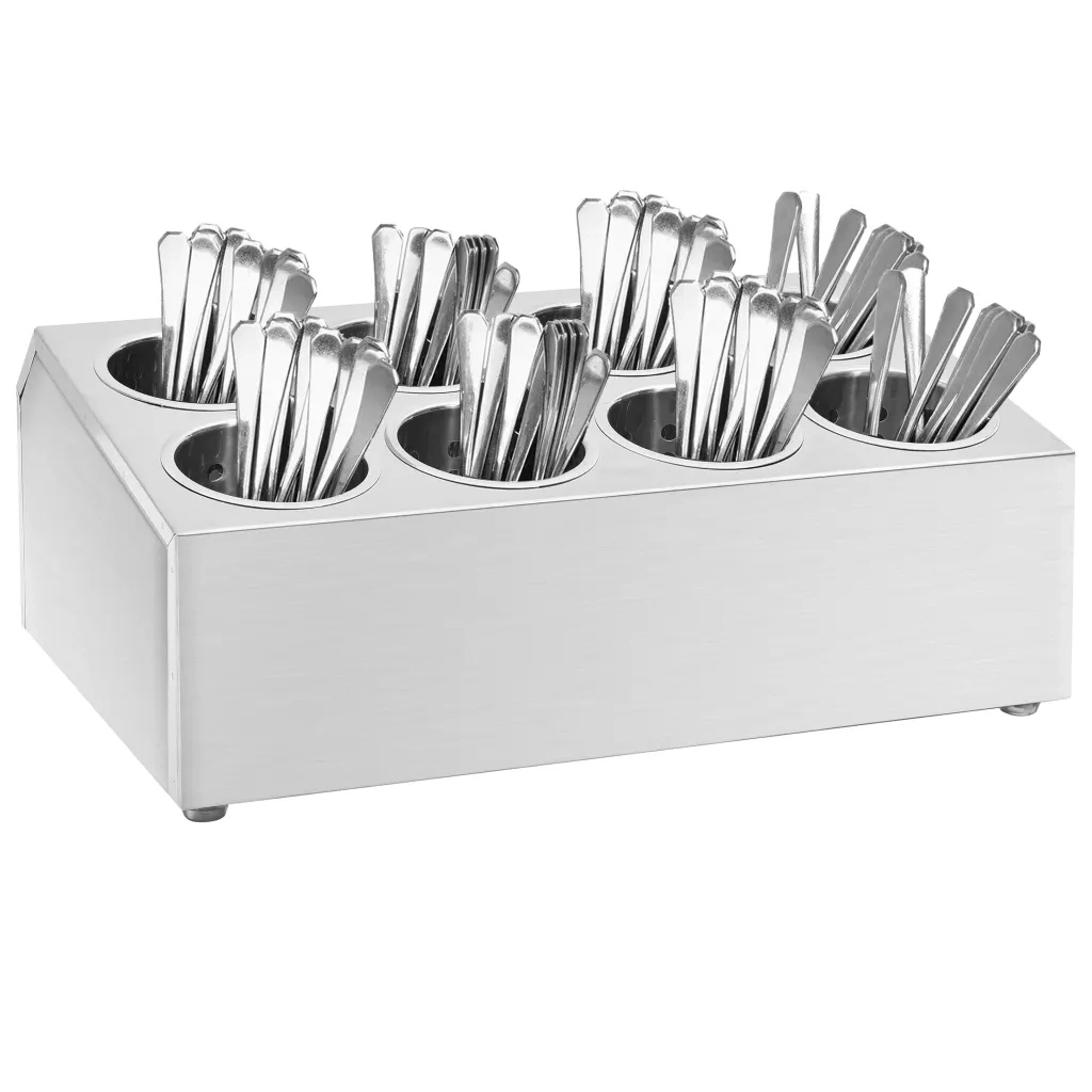 Portaposate con 8 Inserti Rettangolare in Acciaio Inossidabile CFW9844499