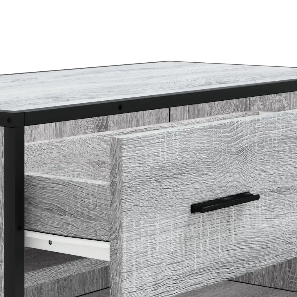 Scarpiera | Mobile per scarpe Grigio Sonoma 75x38x97,5 cm Legno Multistrato Metallo