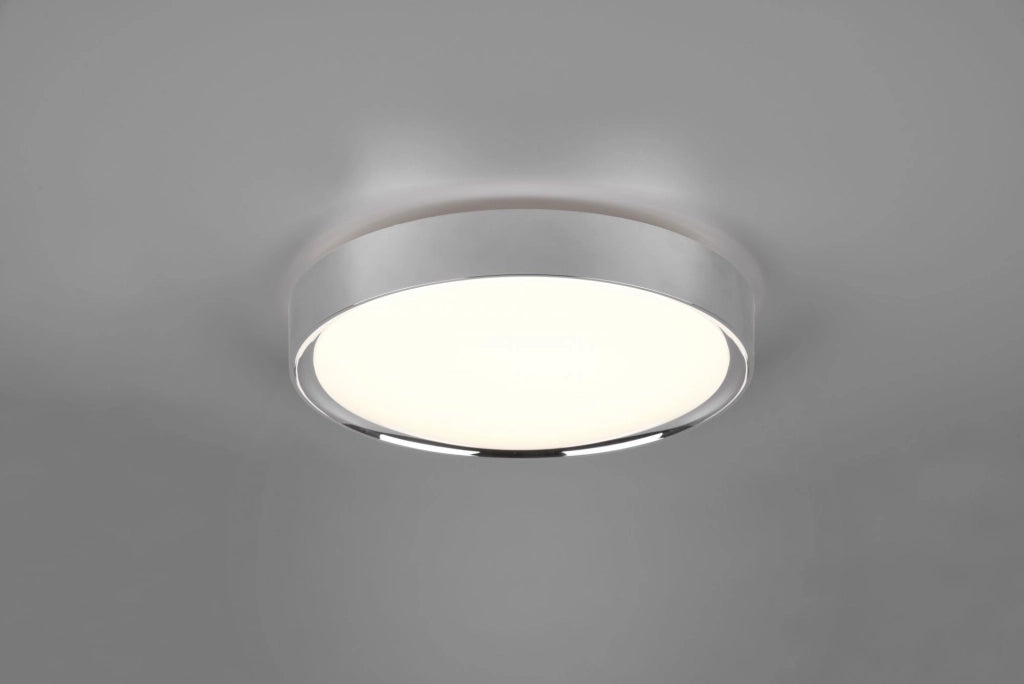 CLARIMO H2O PLAFONIERA LED 18W 1850lm, 3000K BORDO CROMO IP44 D.33CM DA BAGNO