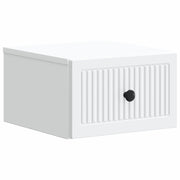 Mobiletto da notte a muro con cassetto Bianco 33 x 34,5 x 20 cm 897915