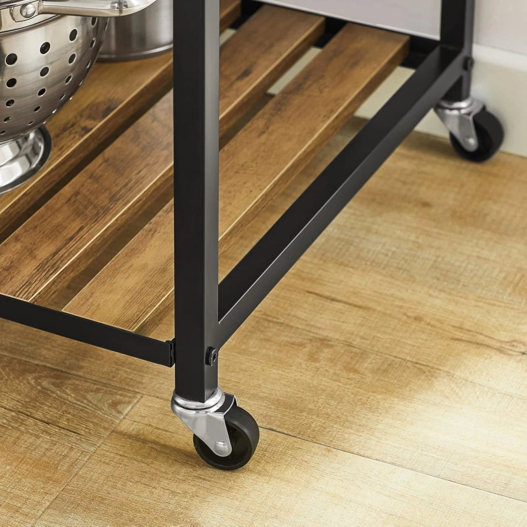 Carrello da portata con 5 ripiani Carrello laterale Carrello da cucina ripiano per microonde 110x45x92cm SVW18-II-F