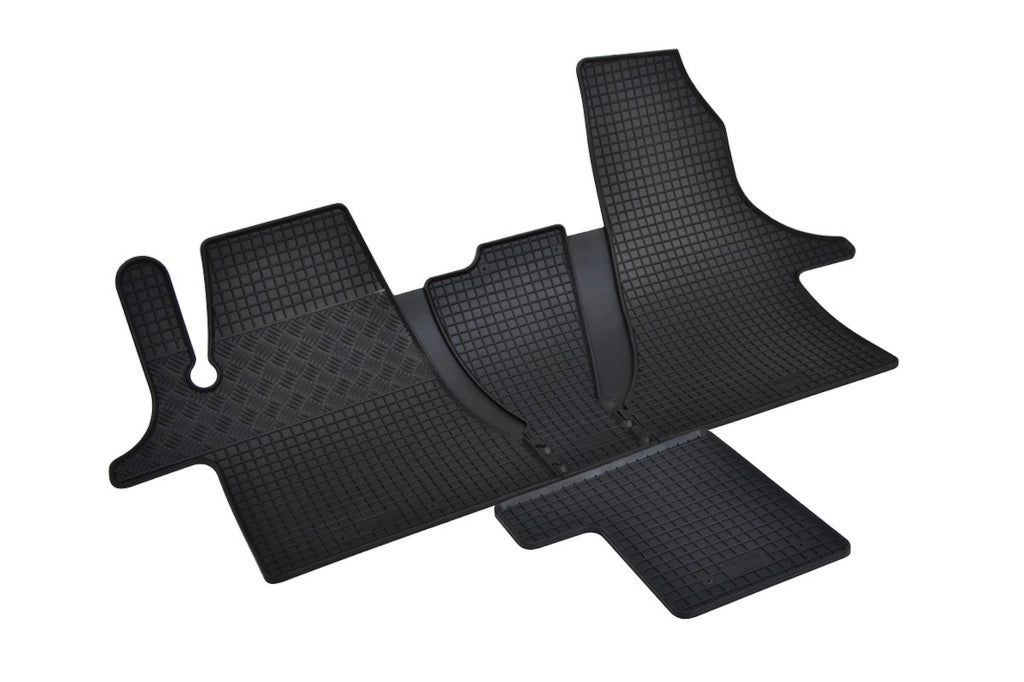Tappeti in Gomma Anteriori per VW T6.1 Transporter-Caravelle dal 2019 al 2021 + TUNNEL