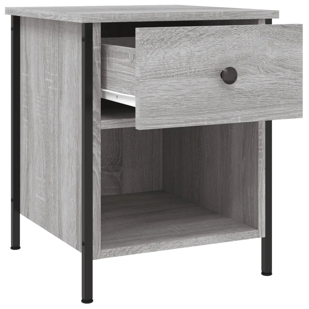 Comodini 2 pz Grigio Sonoma 40x42x50 cm in Legno Multistrato 825940