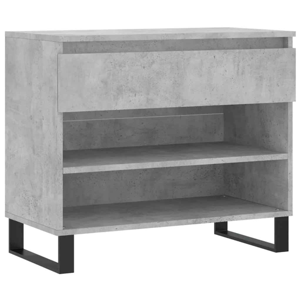 Scarpiera mobile contenitore per scarpe mobile per ingresso/corridoio/soggiorno 70 x 36 x 60 cm legno ingegnerizzato grigio 02_0021845