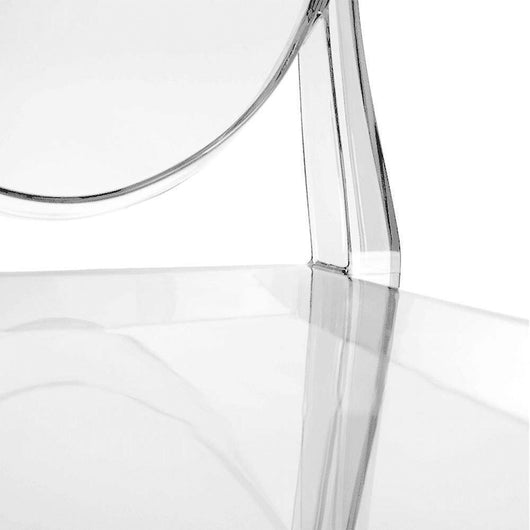 SEDIA IN POLICARBONATO TRASPARENTE PER SALA DA PRANZO UFFICIO CUCINA MODERNA GHOST LUX