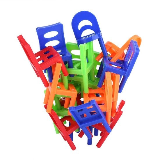 Set di sedute per bambini 18 pezzi - Mini sedute - Multicolore - Plastica - Giocattoli per lo sviluppo - Sicuri e non tossici - Sedute da pile