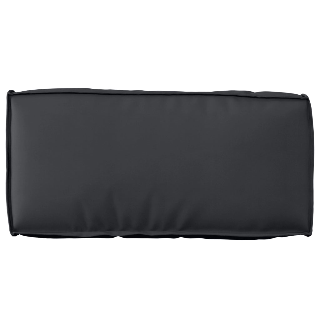 Cuscino per Pallet per Schienale Nero 80x40x12 cm Tessuto Oxford