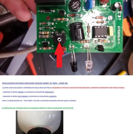 Asciugamani Elettrico 900W Vama SMART JET MINI LF cromato lucido
