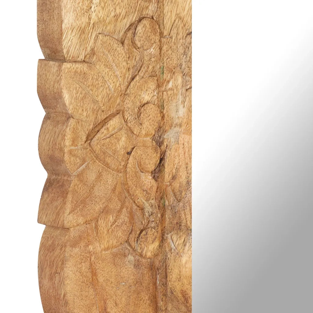 Specchio 80x50 cm in Legno Massello di Mango 321636