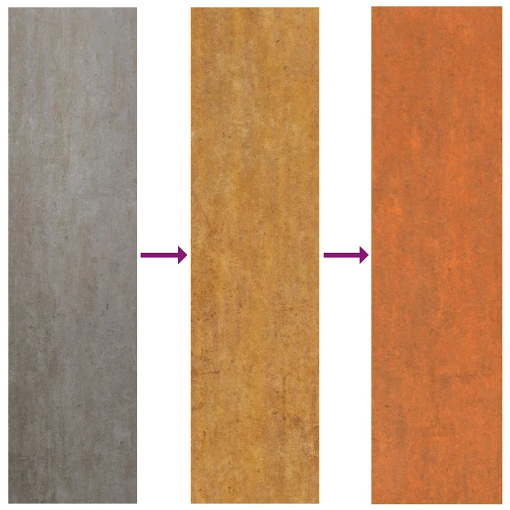 Letto Rialzato da Giardino Ruggine 480x80x45 cm Acciaio Corten 151966