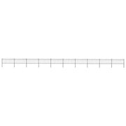 Recinzione da Giardino con Parte Superiore ad Anello in Acciaio 1673x80 cm Nero 277656