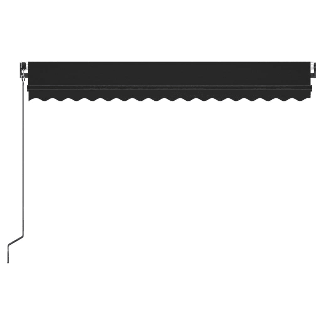 Tenda da Sole Retrattile Manuale 400x350 cm Antracite 3069179