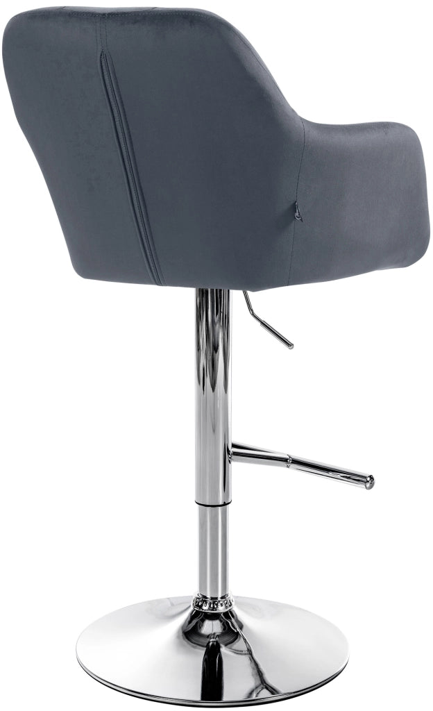 Barhocker Natoma Samt chrom