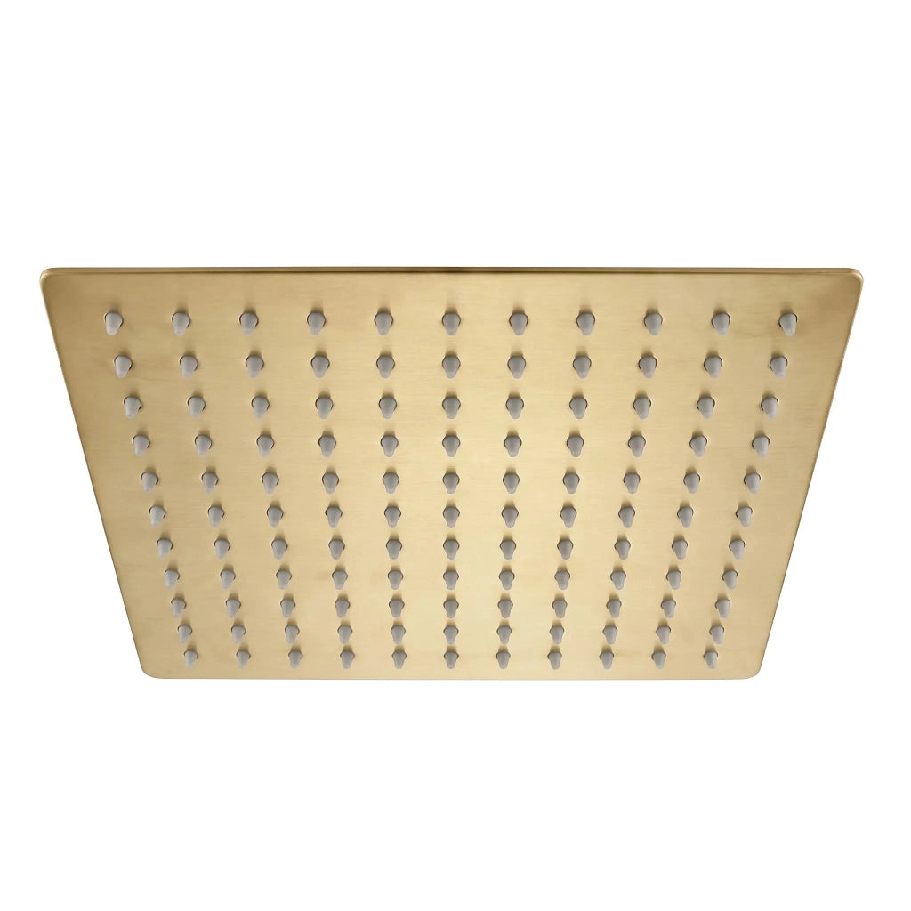 Soffione Doccia Quadrato Rea Js-p015bg 25cm Brush Gold