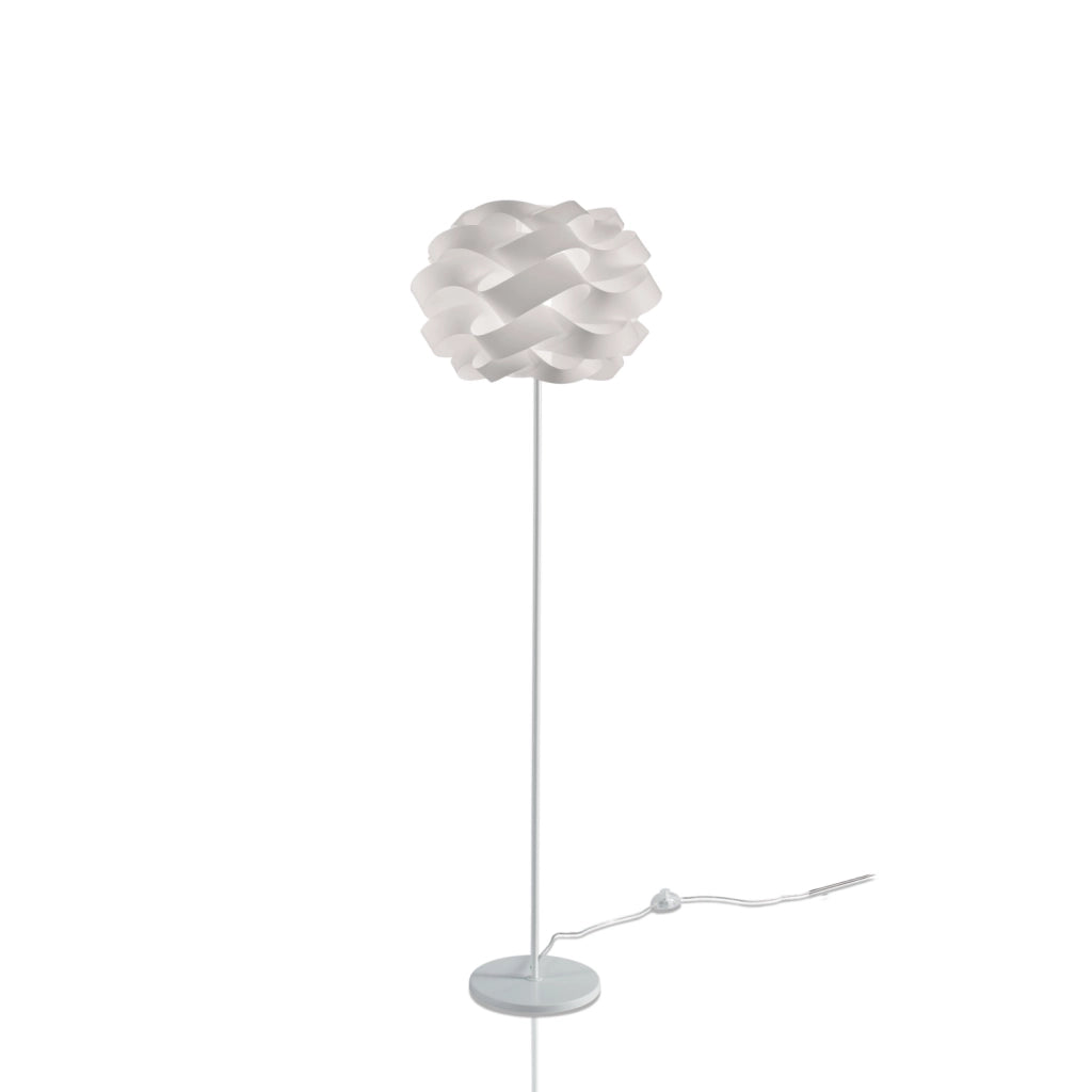 Piantana Moderna Cloud Polilux ® Bianco E Metallo 1 Luce E27