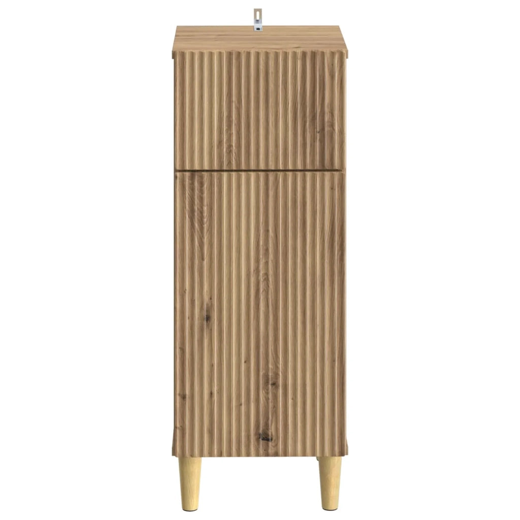 Mobiletto da Bagno ARNHEM Rovere Artigianale 30 x 31 x 80 cm 896614