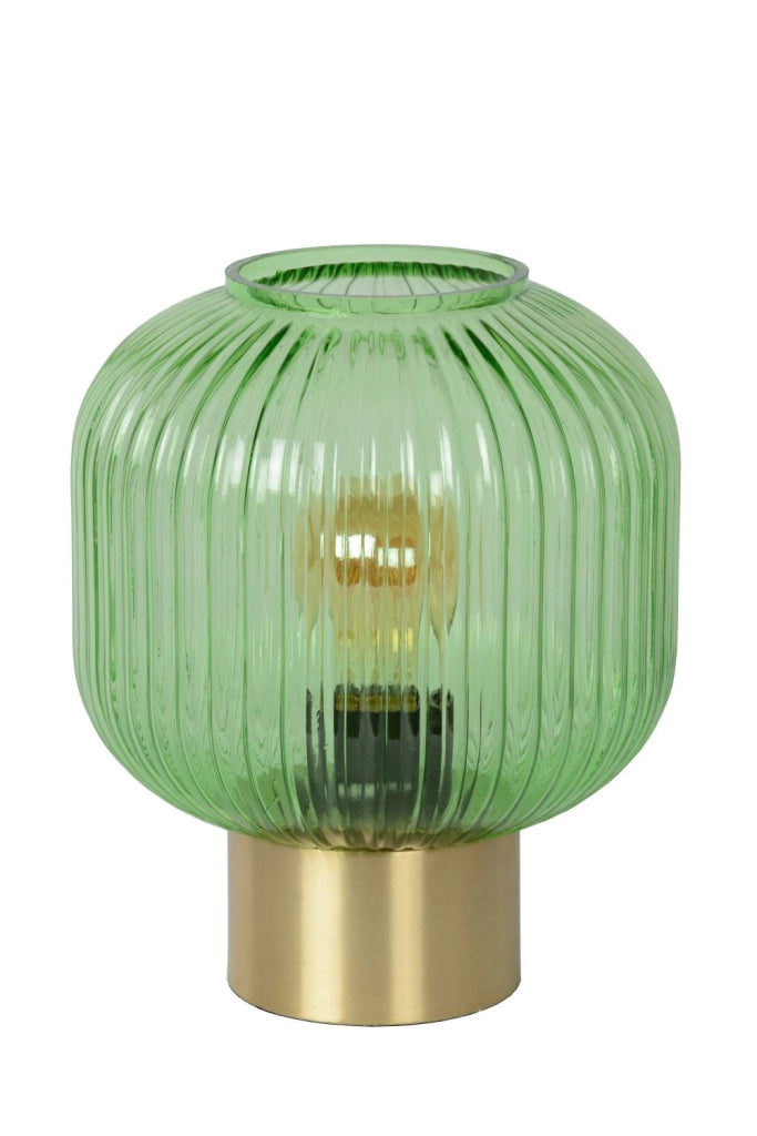 Lampada da tavolo Lucide Maloto verde oro E27 40W IP20