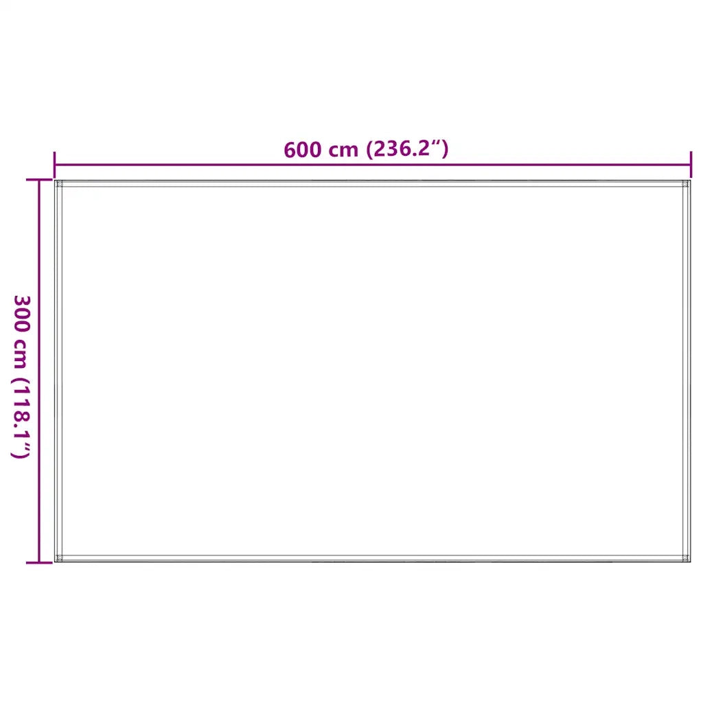 Tappeto da Tenda 300x600 cm Marrone 310810