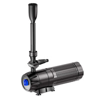 CUP-129 Pompa fontana con UVC 9W, 1000 l/h 24W, 4 giochi d'acqua, Pompa filtro laghetto